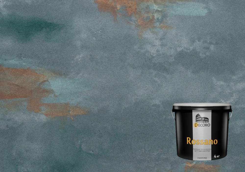 Rossano (Россано) декоративное термоизолирующее покрытие (эффект замши, арт-бетона, вьюжки, рекомендовано под колеровку в насыщенные цвета)