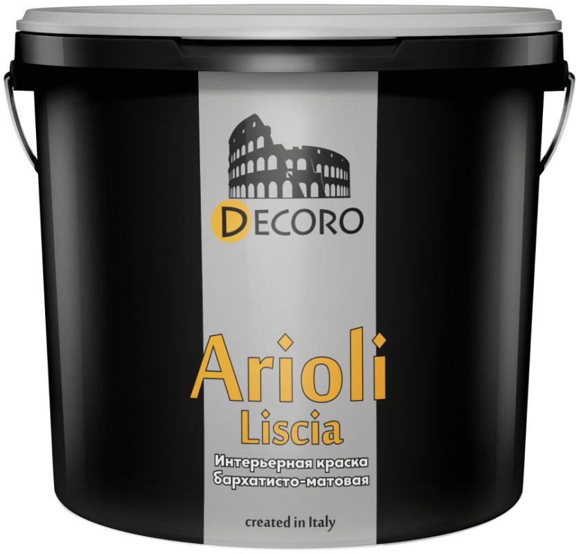 Arioli Liscia (Ариоли Лисша) краска интерьерная, гладкая шелковистоматовая, суперстойкая, моющаяся