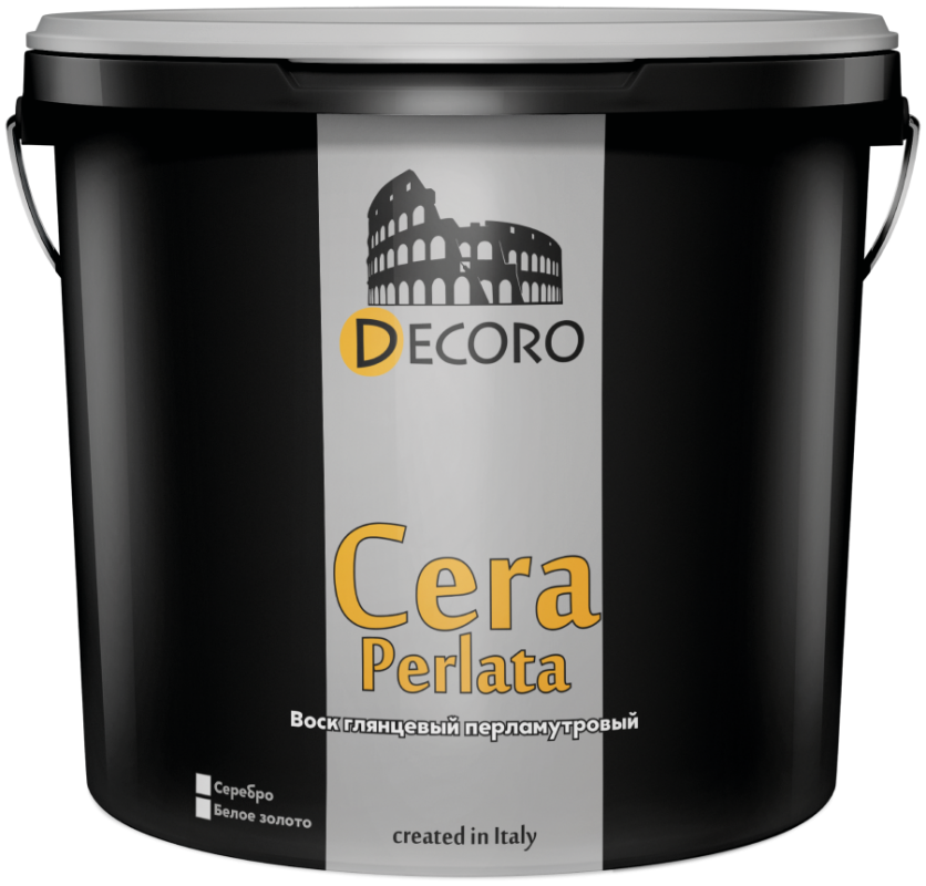 Cera Perlata (Чейра Перлата) воск глянцевый перламутровый для гладких поверхностей. Белое золото